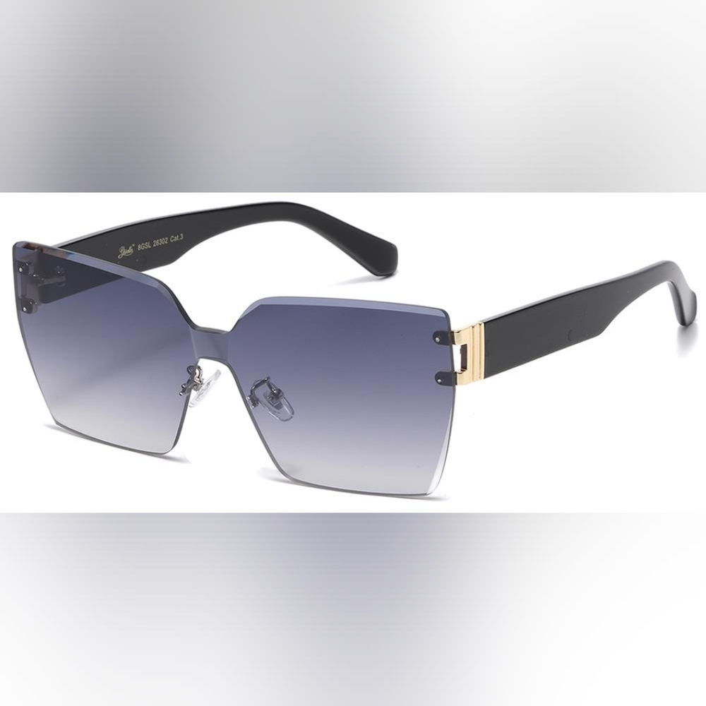 Giselle Rimless Gradient Lens Contemporary Collection Women's Sunglasses - Picture 10 of 10